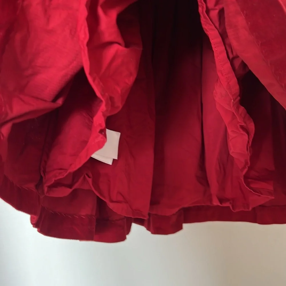 Ralph Lauren Red Velveteen Holiday Dress with Bloomer